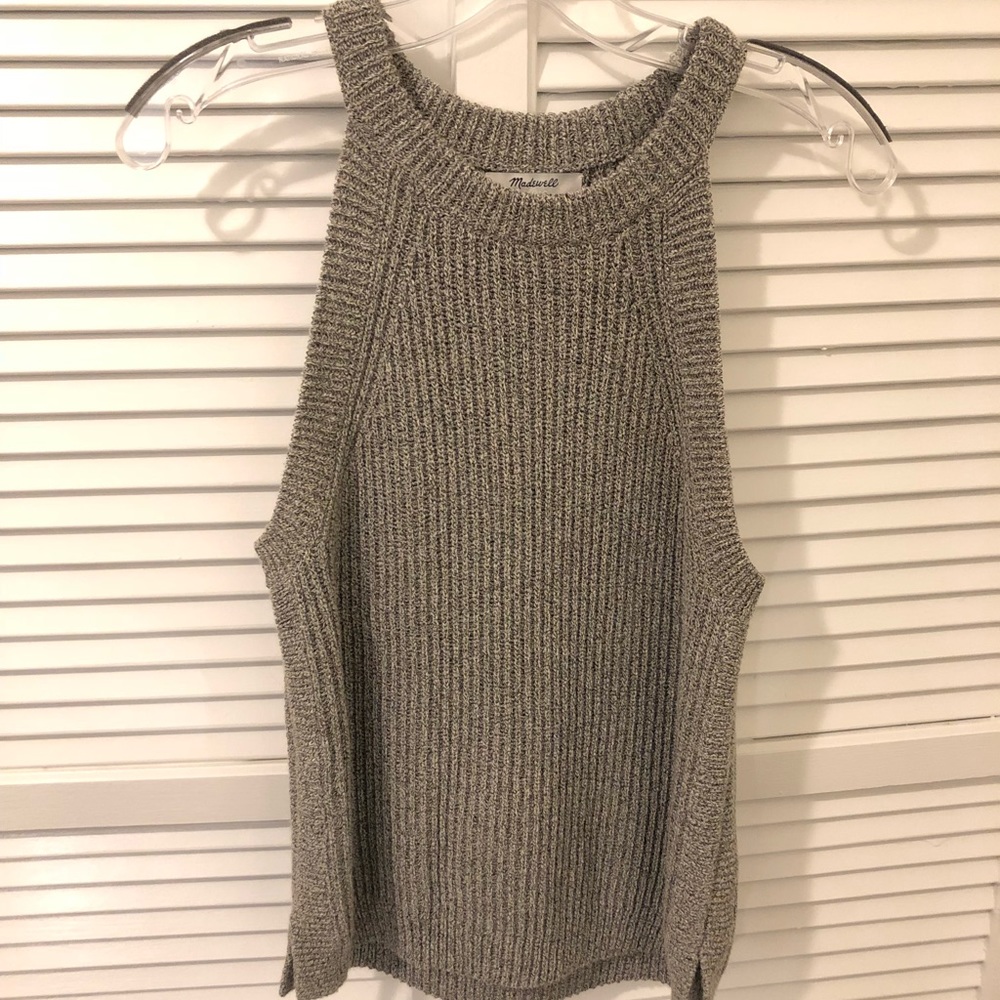 Grey Madewell Sweater Tank (Size Medium)
